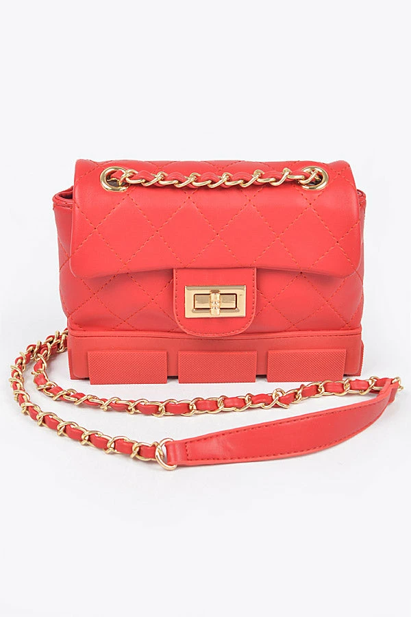 Head Over Heels: All In One Boutique Lugg Satchel- Red