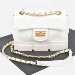 Head Over Heels: All In One Boutique Lugg Satchel- White