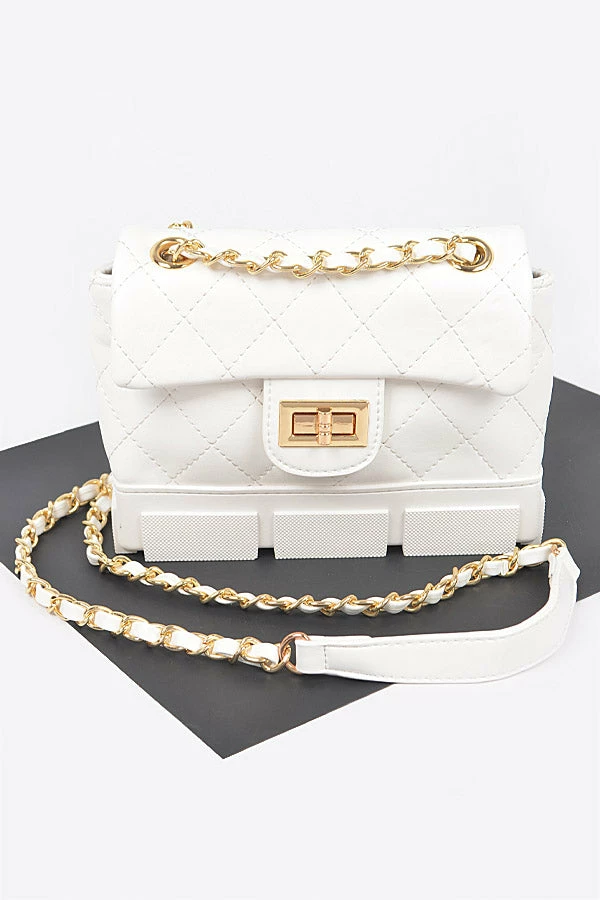 Head Over Heels: All In One Boutique Lugg Satchel- White