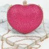 Head Over Heels: All In One Boutique Crystal Heart Satchel- Pink Accessories