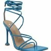 Head Over Heels: Bundle And Shoetique Tied Up Heels- Blue Footwear
