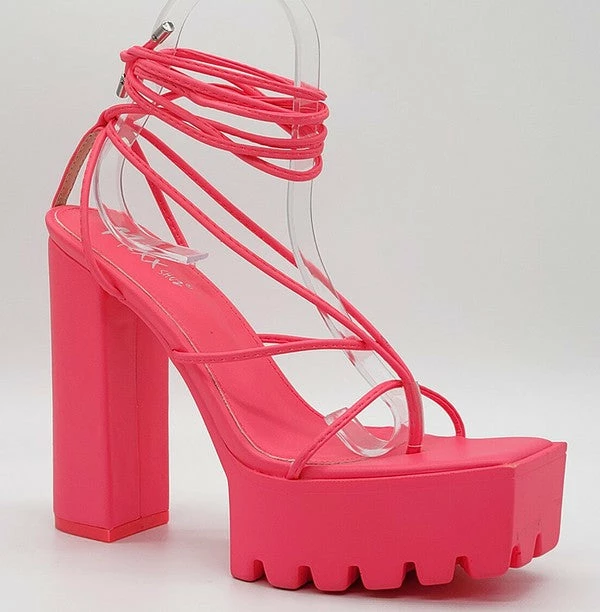 Head Over Heels: All In One Boutique Bronx Heels- Fucshia