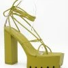 Head Over Heels: All In One Boutique Bronx Heels- Lime Footwear