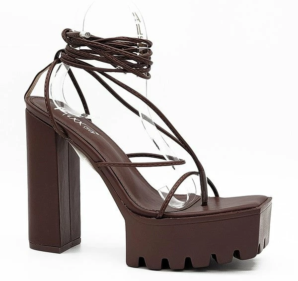Head Over Heels: All In One Boutique Bronx Heels- Mocha Footwear