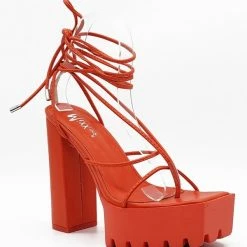 Head Over Heels: All In One Boutique Bronx Heels- Orange Footwear