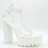 Head Over Heels: All In One Boutique Footwear Bronx Heels- White