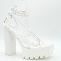 Head Over Heels: All In One Boutique Footwear Bronx Heels- White