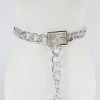 Head Over Heels: All In One Boutique Large Chain Belt- Silver Accessories