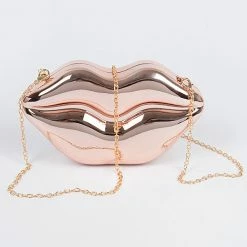 Head Over Heels: Bundle And Shoetique Lipz Clutch- Rose Gold