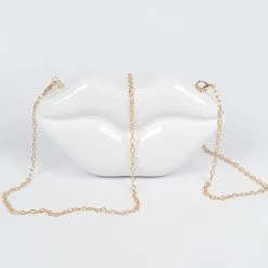 Head Over Heels: Bundle And Shoetique Lipz Clutch- White Accessories