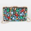 Head Over Heels: All In One Boutique Bejeweled Clutch- Multi