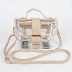 Head Over Heels: Bundle And Shoetique Accessories Buckle Satchel- Nude