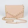 Head Over Heels: Bundle And Shoetique Accessories Glossy Studded Satchel- Nude