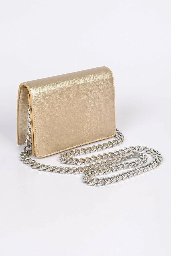 Head Over Heels: Bundle And Shoetique Accessories Linkz Bag- Gold