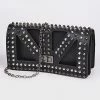 Head Over Heels: Bundle And Shoetique Open Cut Studded Clutch- Black