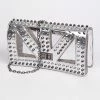 Head Over Heels: Bundle And Shoetique Open Cut Studded Clutch- Silver Accessories