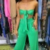 Head Over Heels: All In One Boutique Gisselle Pant Set - Green Apparel