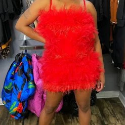 Head Over Heels: All In One Boutique Apparel Great Gift Dress- Red