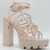 Head Over Heels: All In One Boutique Shakira Heels- Nude Footwear