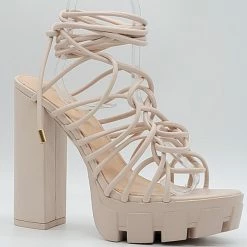 Head Over Heels: All In One Boutique Shakira Heels- Nude Footwear