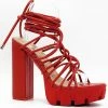 Head Over Heels: All In One Boutique Shakira Heels- Red