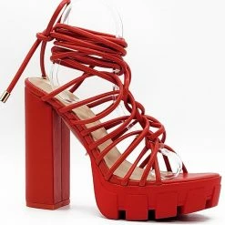 Head Over Heels: All In One Boutique Shakira Heels- Red