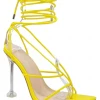 Head Over Heels: All In One Boutique Precious Heels- Yellow Pat Footwear
