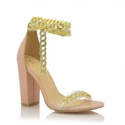 Head Over Heels: All In One Boutique Sparkles Heels- Nude Footwear