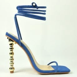Head Over Heels: All In One Boutique Empire Heels- Blue Denim Footwear