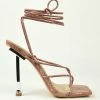 Head Over Heels: All In One Boutique Footwear Renni Heels- Pink Snake