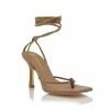 Head Over Heels: All In One Boutique Tie Me Up Heels- Mocha Footwear