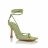 Head Over Heels: All In One Boutique Tie Me Up Heels- Sage