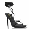 Head Over Heels: All In One Boutique Strappy Heels- Black