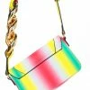 Head Over Heels: Bundle And Shoetique Accessories Gold Link Bag- Rainbow