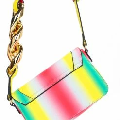 Head Over Heels: Bundle And Shoetique Accessories Gold Link Bag- Rainbow