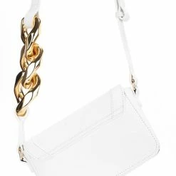 Head Over Heels: Bundle And Shoetique Gold Link Bag- White