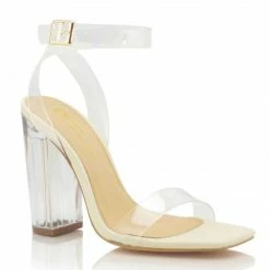 Head Over Heels: All In One Boutique Bam Bam Heels- Ivory Footwear
