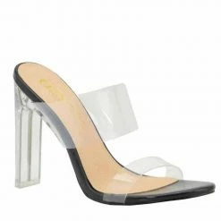 Head Over Heels: All In One Boutique Slip In Heels- Black