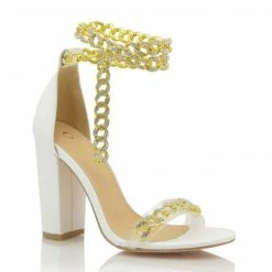 Head Over Heels: All In One Boutique Sparkles Heels- White