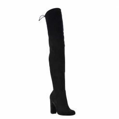 Head Over Heels: All In One Boutique Footwear Amina Thigh Boot- Black