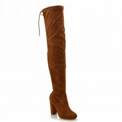 Head Over Heels: All In One Boutique Footwear Amina Thigh Boot- Chestnut