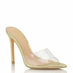 Head Over Heels: All In One Boutique Footwear Let's Slide- Gold