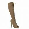 Head Over Heels: All In One Boutique Footwear Penelope Knee High Boots- Taupe