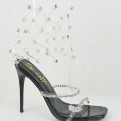 Head Over Heels: All In One Boutique Glitz Heels- Black Footwear