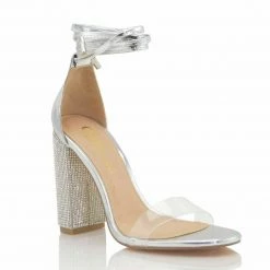 Head Over Heels: All In One Boutique Amy Heels- Silver Footwear