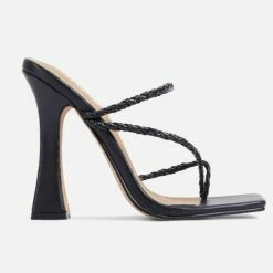 Head Over Heels: All In One Boutique Footwear Tresser Heels- Black
