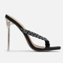 Head Over Heels: All In One Boutique Footwear Stitched Heels- Black