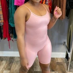Head Over Heels: All In One Boutique Snug Romper- Blush Apparel