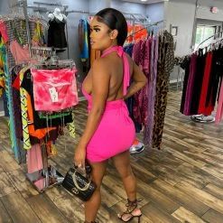 Head Over Heels: All In One Boutique Apparel Match My Vibe Dress- Pink