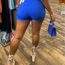 Head Over Heels: All In One Boutique Tap In Shorts- Blue